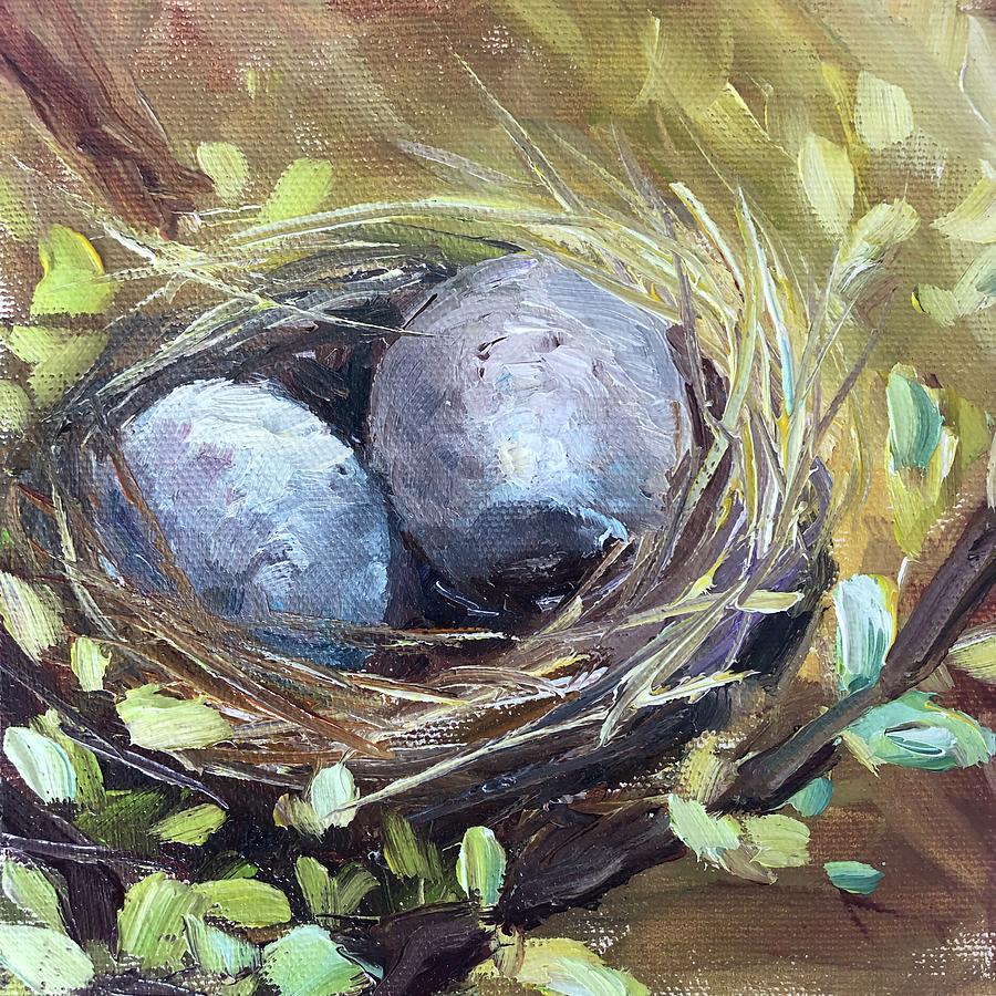 Eggs Painting - Dynamic Duo by Sarah Jane Conklin Eggs Painting - Dynamic Duo by Sarah Jane Conklin