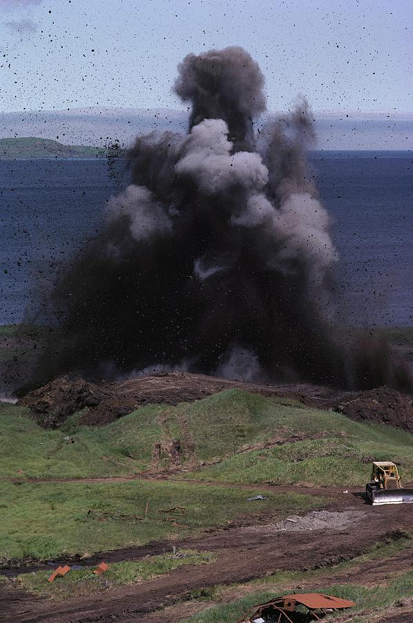 Dynamite Explosion Photograph by Jim Simmen