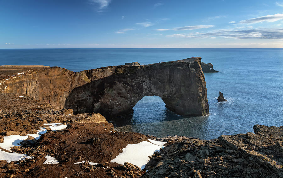 Dyrholaey Rock Arch Iceland Photograph by Joan Carroll