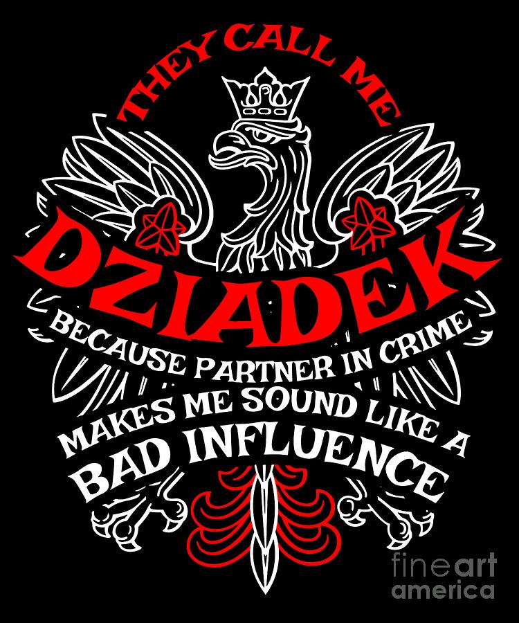 Dziadek Eagle Design Gift for Polish American Grandads and Dziadzias of Polands Heritage Digital Art by Martin Hicks
