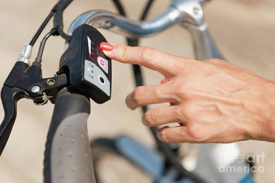 E-bike Controls Photograph by Microgen Images/science Photo Library