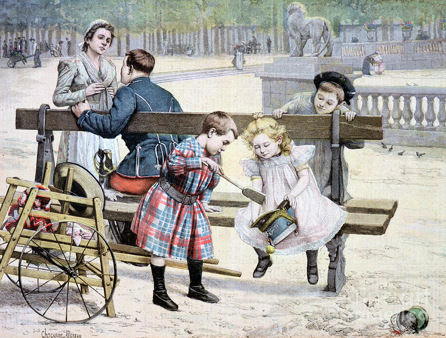 Each Age Has Its Pleasures, 1895 Drawing by Print Collector