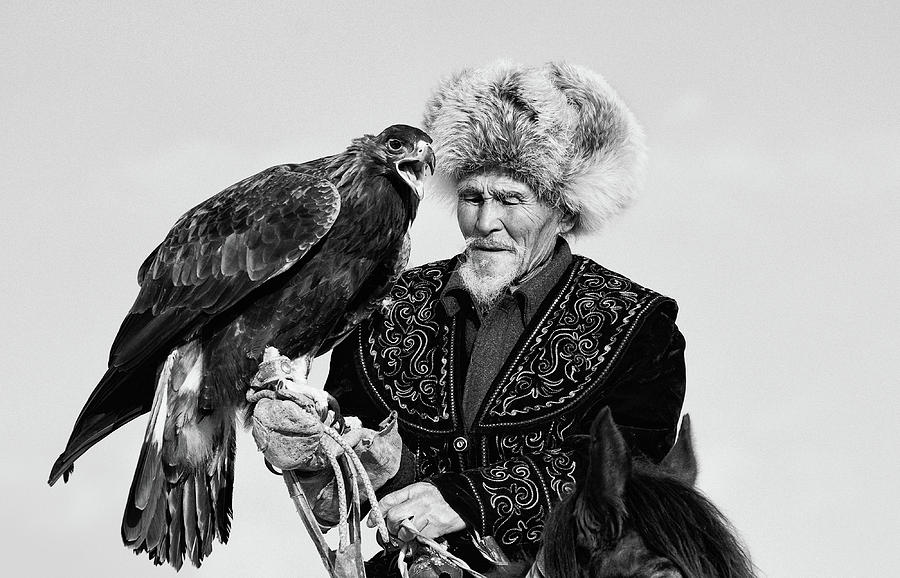 Eagle And Old Man Photograph by Shirley Shen