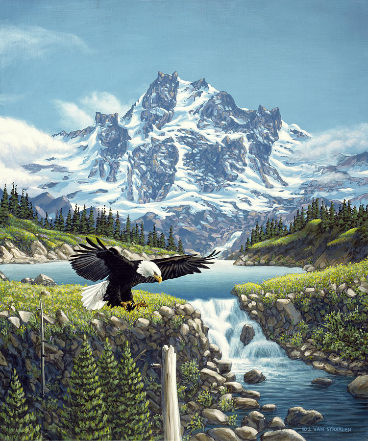 Eagle Mountain Painting by John Van Straalen