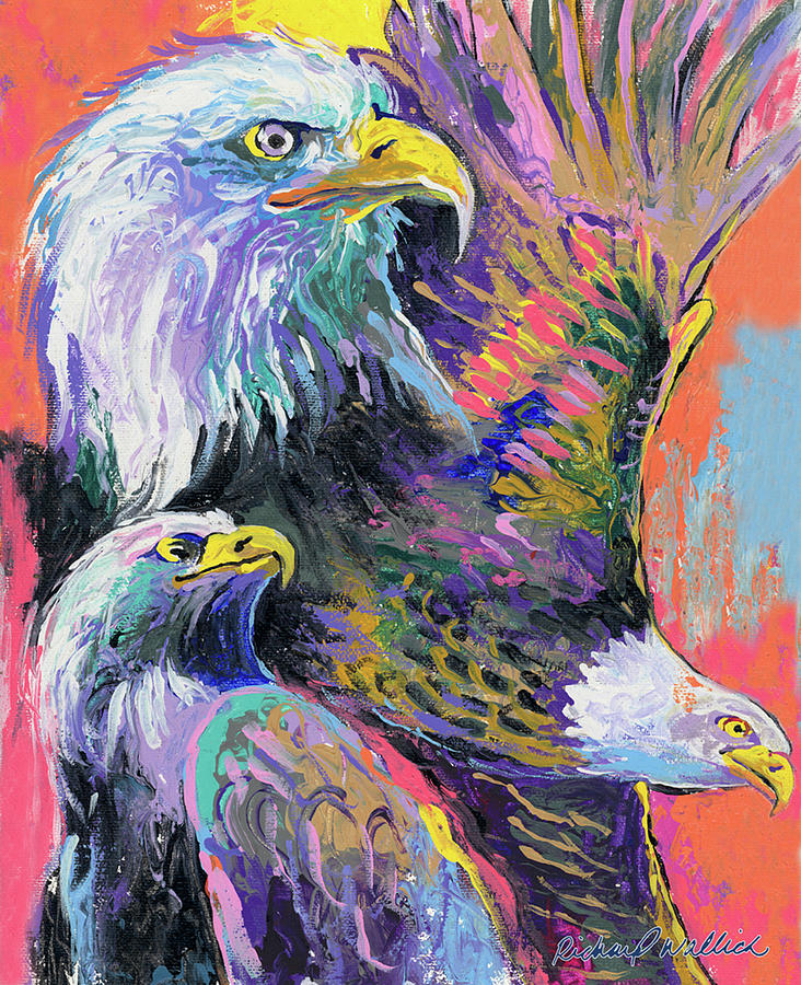 Bald Eagle Painting - Eagle by Richard Wallich