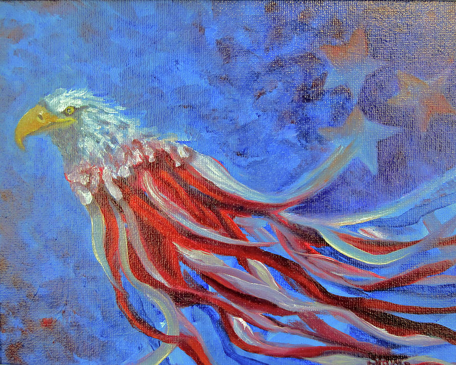 Eagle Painting by Sherry Strong