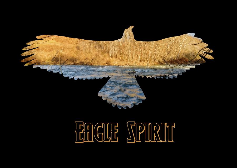 Eagle Spirt Text Photograph by Brian Wallace