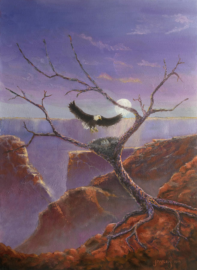 Grand Canyon National Park Painting - Eagles Nest by Jerry McElroy