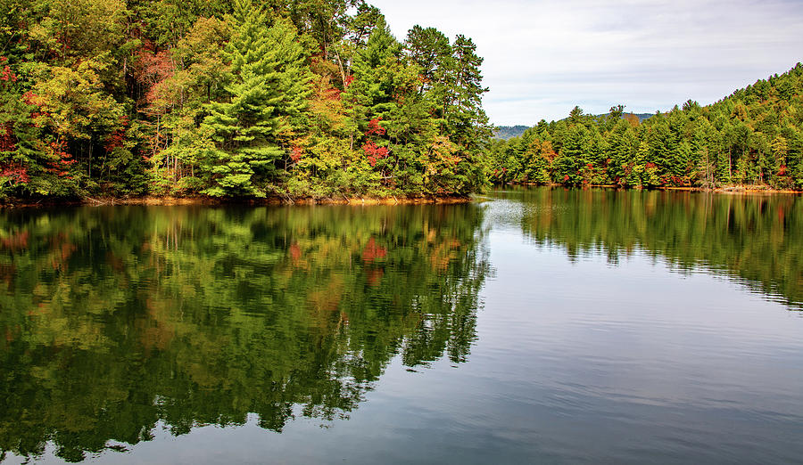 Early Fall Reflections Photograph by Marcy Wielfaert