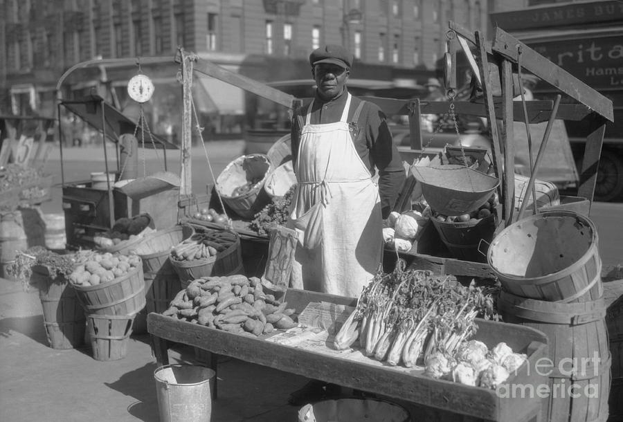 Early American Vegetable Market Photograph by Bettmann
