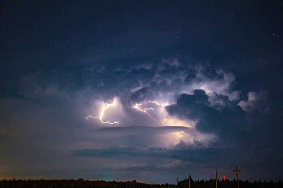 Early August Nebraska Lightning 002 Photograph by NebraskaSC
