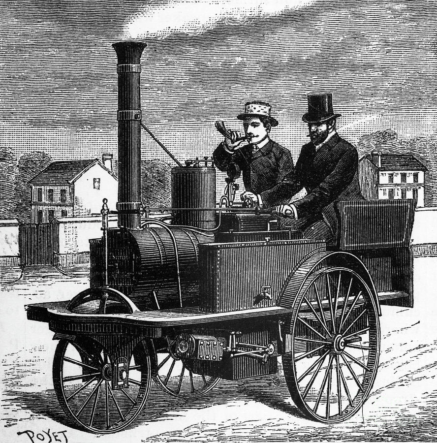 Early Auto Experimentvehicle Like Train Photograph by Bettmann