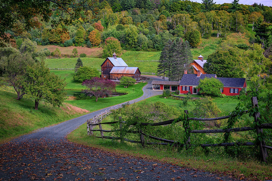 Sleepy Hollow Photograph - Early Autumn at Sleepy Hollow Farm by Rick Berk