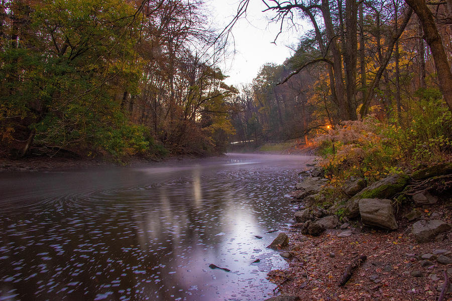 Early Autumn Morning in the Wissahickon Valley Photograph by Bill Cannon