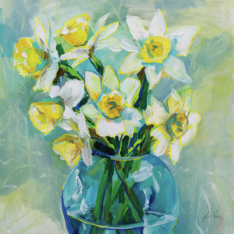 Early Blooms Painting by Jeanette Vertentes - Fine Art America