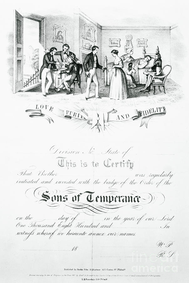 Early Document Of Membership For Sons Photograph by Bettmann
