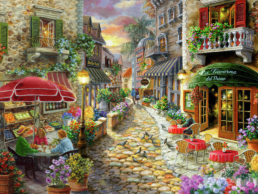 Early Evening In Avola Painting by Nicky Boehme - Fine Art America