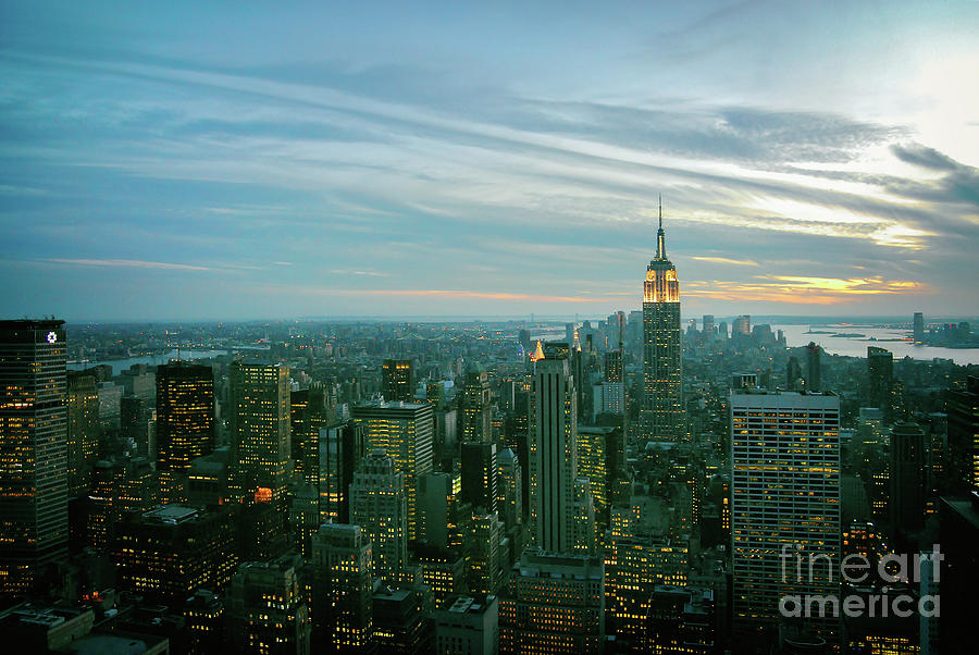 Early Evening in New York City Photograph by Sabine Jacobs