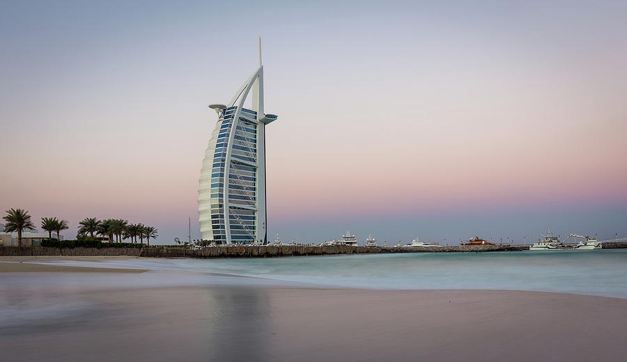 Early In The Morning At Burj Al Arab In Dubai, Uae Photograph by Manuel Bischof