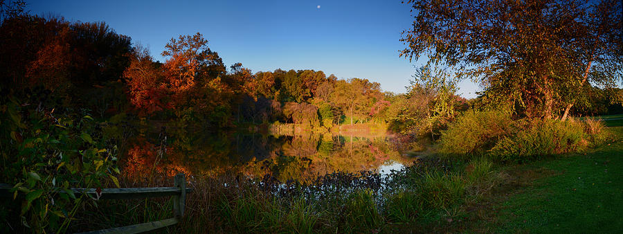 Early Light In Autumn - Holmdel Park  Photograph by Angie Tirado