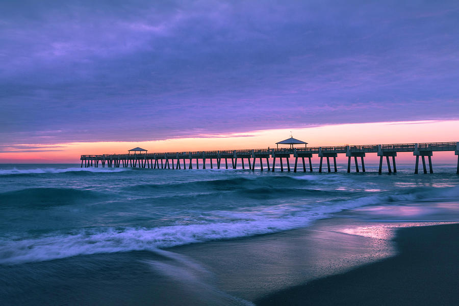 Early Morning at the Juno Pier Photograph by Debra and Dave Vanderlaan