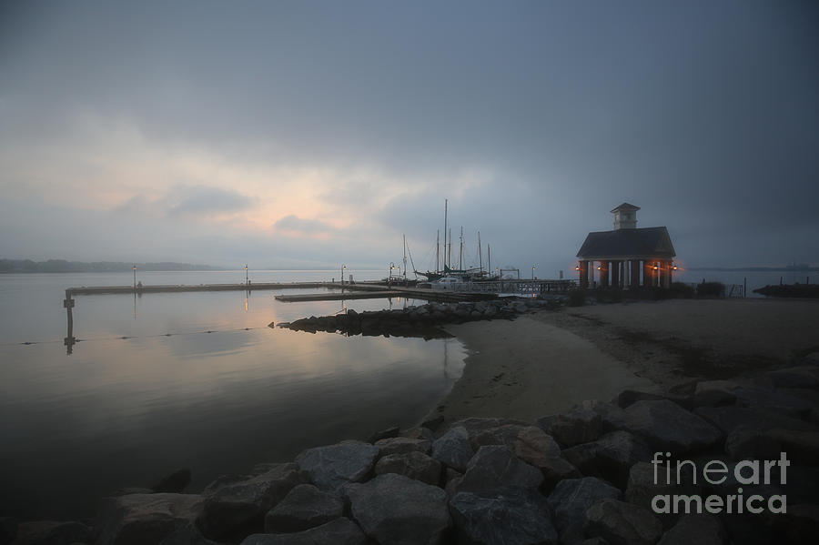 Early Morning at Yorktown Marina  Photograph by Rachel Morrison