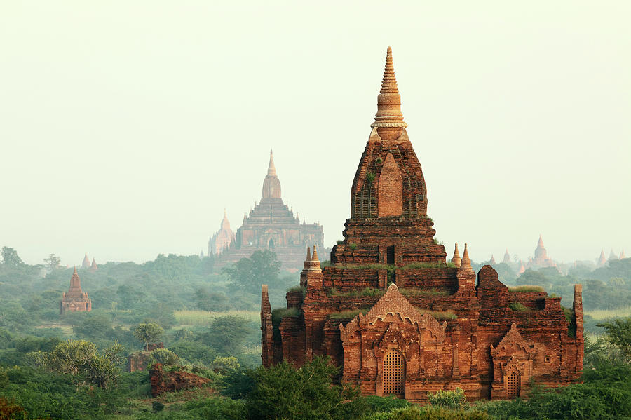 Early Morning Bagan Temple Field Photograph by Arturbo