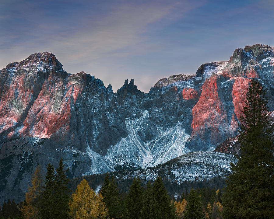 Early Morning In The Dolomites Photograph by Haim Rosenfeld