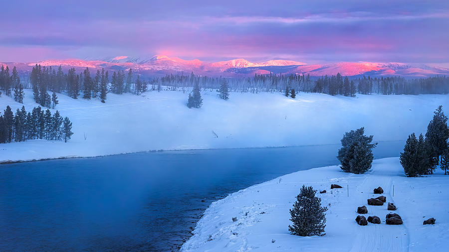 Yellowstone National Park Photograph - Early Morning In Yellowstone by Siyu And Wei Photography