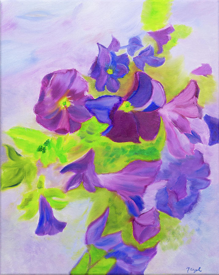 Flower Painting - Early Morning Inspiration by Meryl Goudey