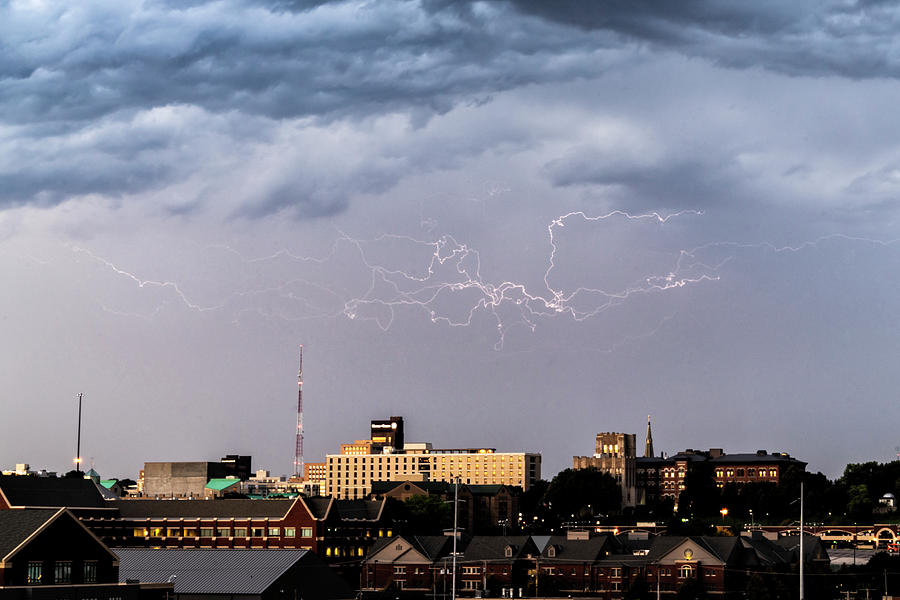 Early Morning Lightning Storm over Omaha by Brad Simonsen Early Morning Lightning Storm over Omaha by Brad Simonsen