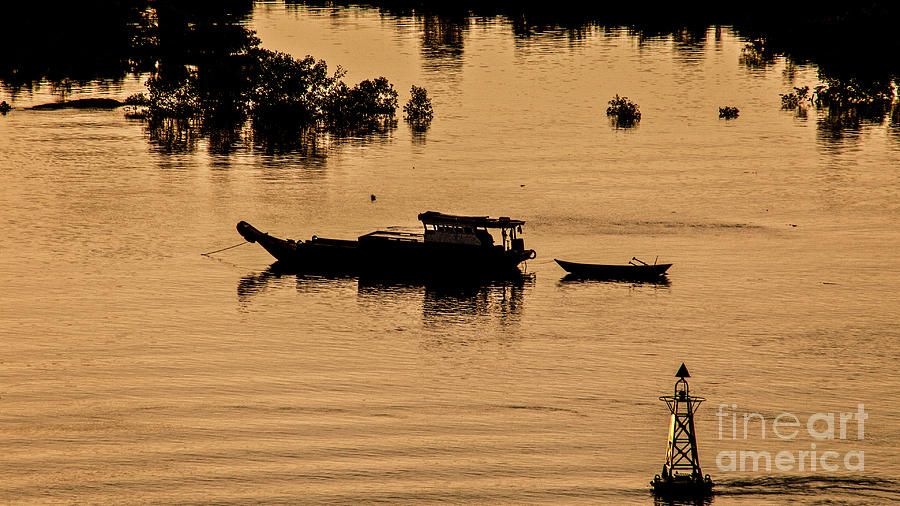 Early Morning - Mekong Photograph by Shirley Mangini