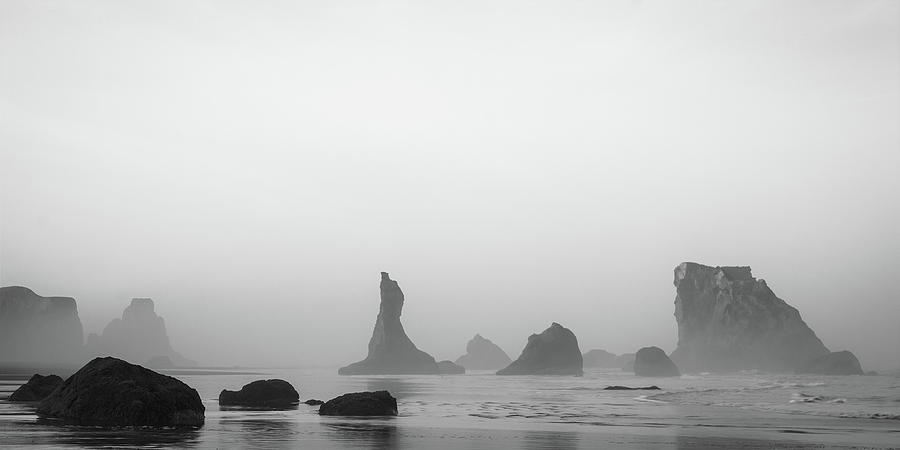 Early Morning Ocean Mist Photograph by Don Schwartz