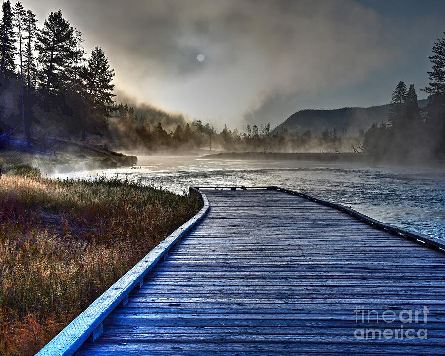 Yellowstone National Park Photograph - Early Morning on the Madison by Steve Brown