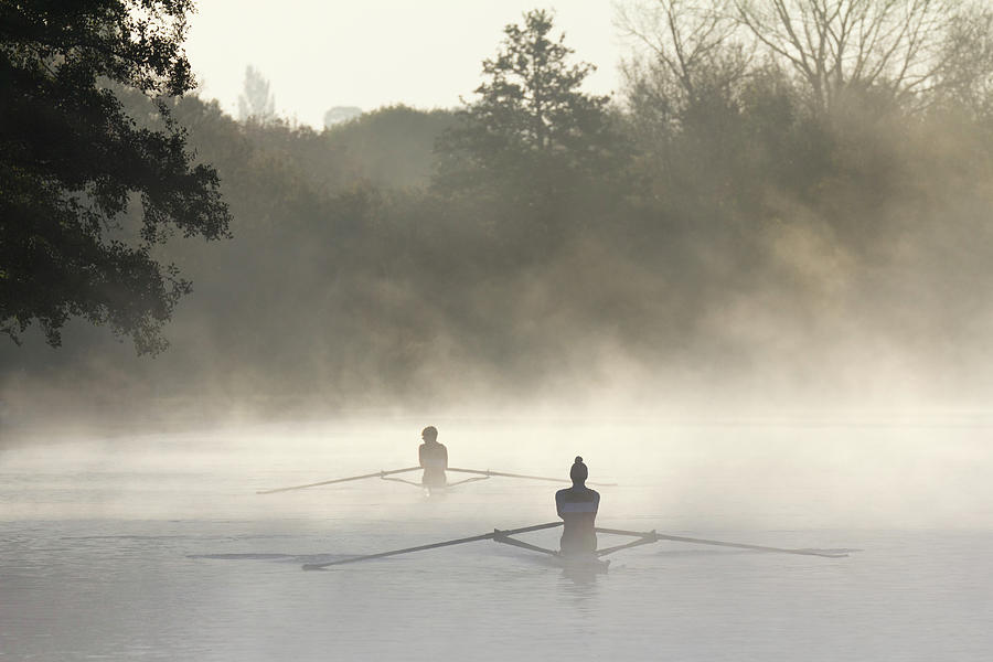 Early Morning Rowing Practice On The Photograph by Jon Bower At Apexphotos Early Morning Rowing Practice On The Photograph by Jon Bower At Apexphotos