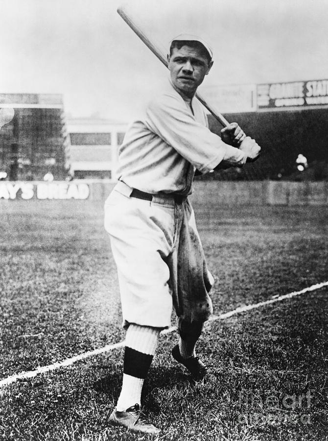Babe Ruth Stands at Miami Field, March 16, 1920' Photographic Print, Art.com