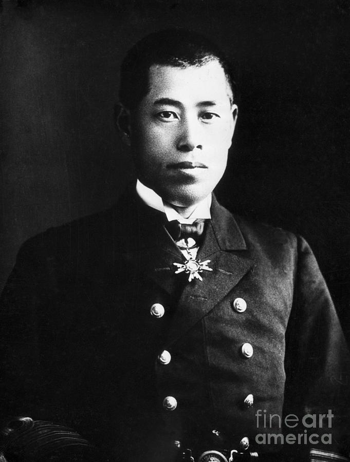 Early Portrait Of Isoroku Yamamoto by Bettmann