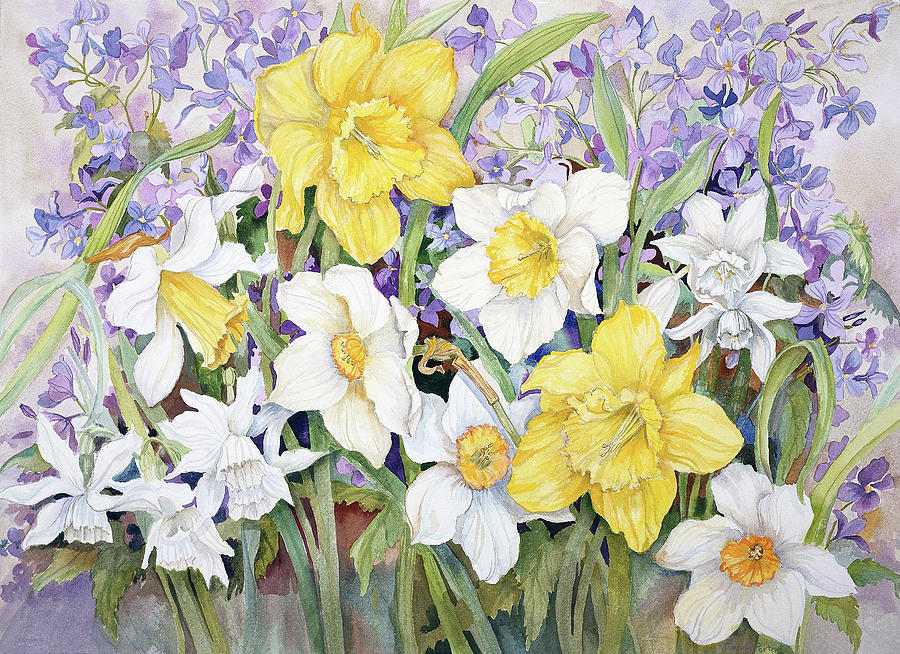 Flowers Still Life Painting - Early Spring by Joanne Porter