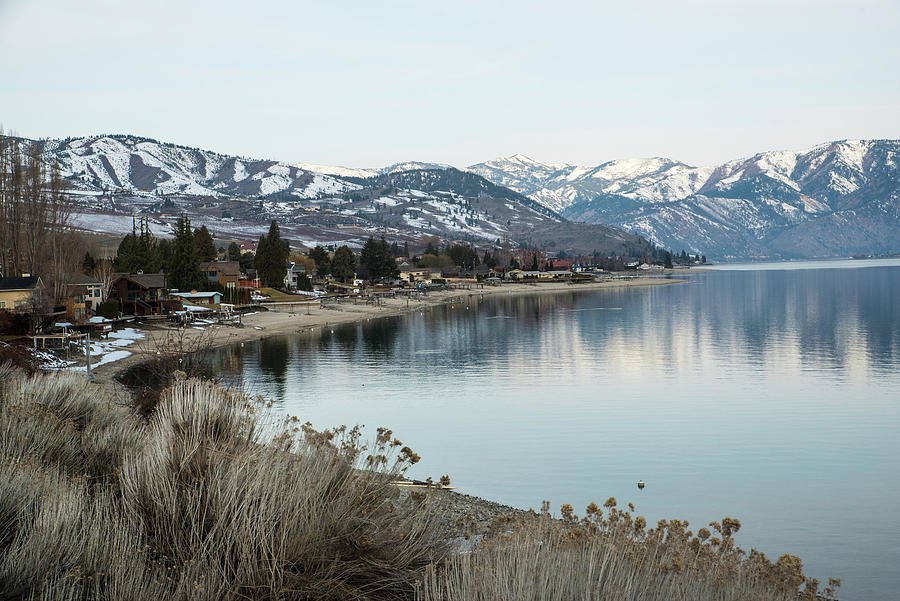Early Spring  Lake Chelan Reflections Photograph by Tom Cochran