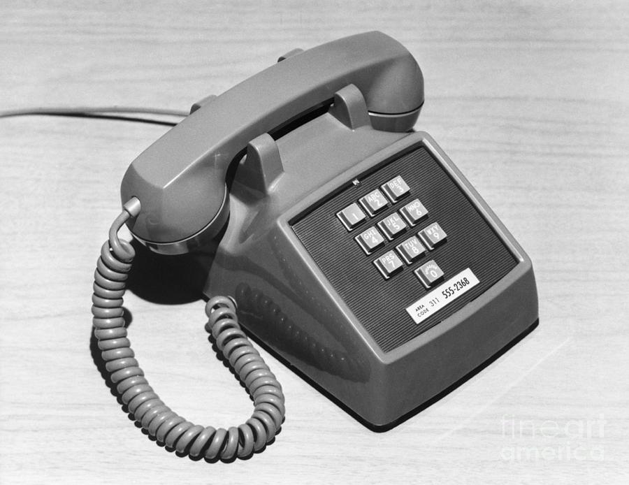 Early Touch-tone Telephone Photograph by Bettmann