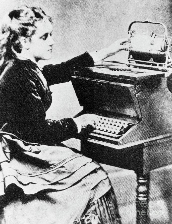 Early Typewriter Used By Its Inventor's Daughter Photograph by Science ...