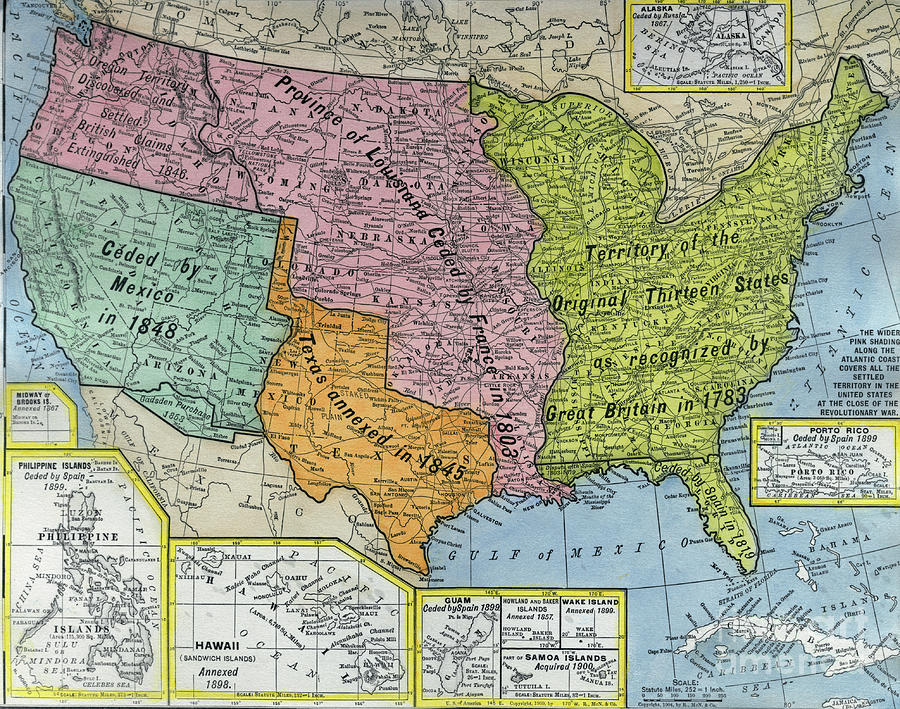 Early United States Map Bettmann 