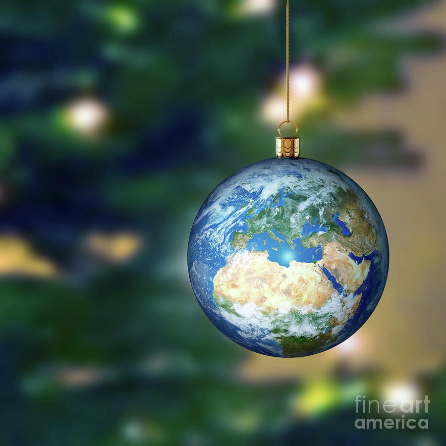 Earth Bauble Photograph by Detlev Van Ravenswaay/science Photo Library