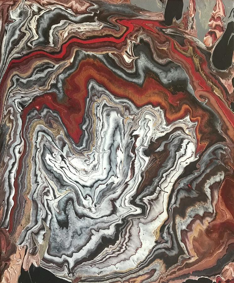 Earth Painting - Earth pour by Christo Botha