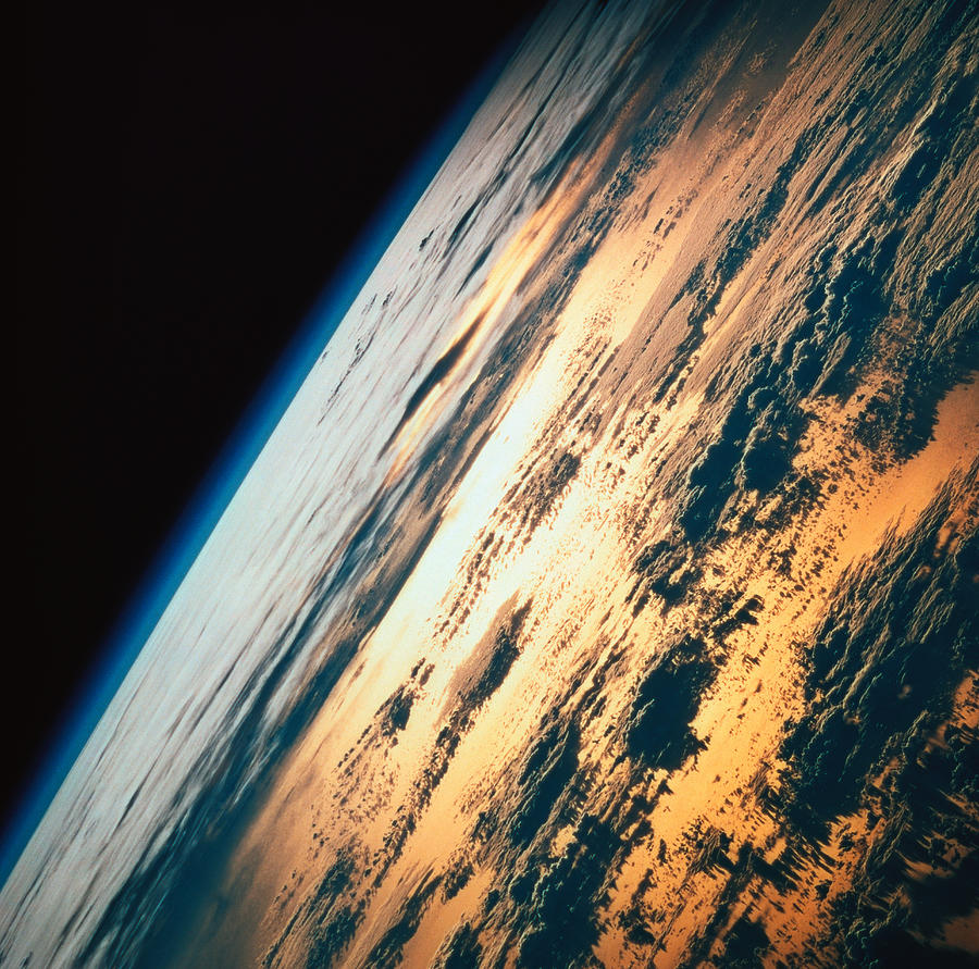 Earth Viewed From A Satellite Photograph by Stockbyte