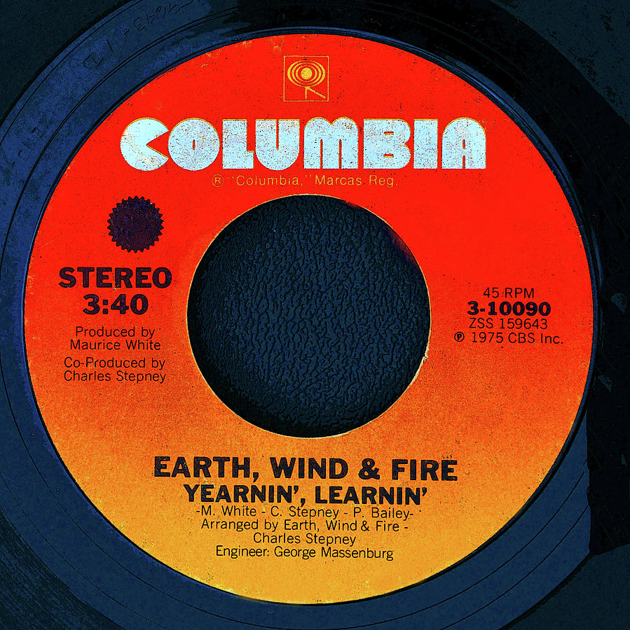 Earth Wind And Fire Digital Art - Earth Wind and Fire 45 record poster art by David Lee Thompson