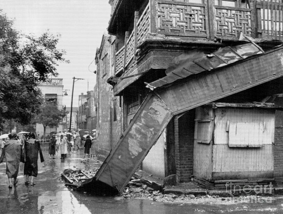 Earthquake Damage In Beijing Photograph by Bettmann - Pixels