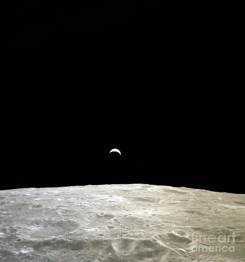 Earthrise During Apollo 12 Photograph by Nasa/science Photo Library