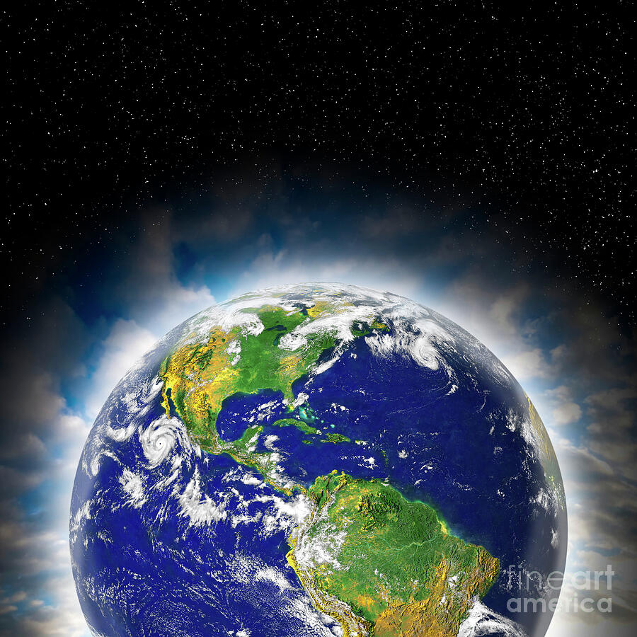 Earths Atmosphere Photograph by Victor De Schwanberg/science Photo Library Earths Atmosphere Photograph by Victor De Schwanberg/science Photo Library