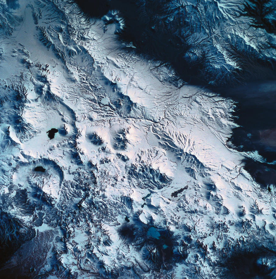 Earths Landscape Viewed From A Satellite Photograph by Stockbyte